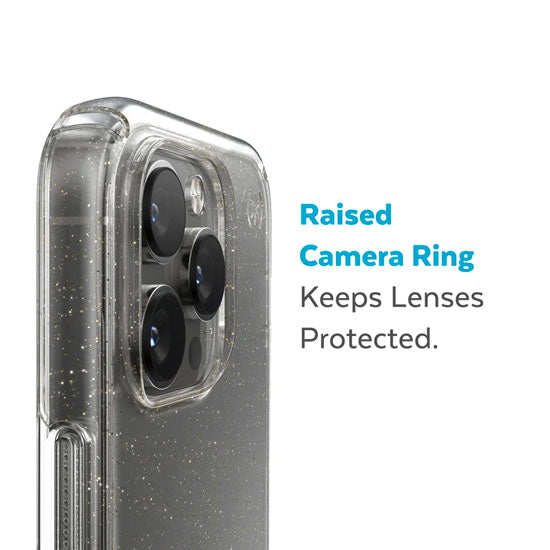 Presidio Perfect-Clear iPhone 14 Pro Gold Glitter