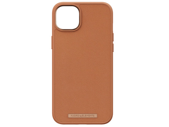 Coque cuir iPhone 14 Plus Cognac