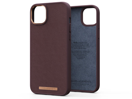 Coque cuir iPhone 14 Plus Marron