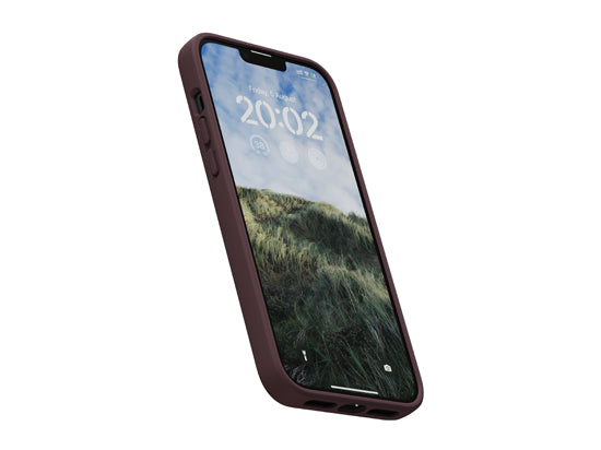 Coque cuir iPhone 14 Plus Marron