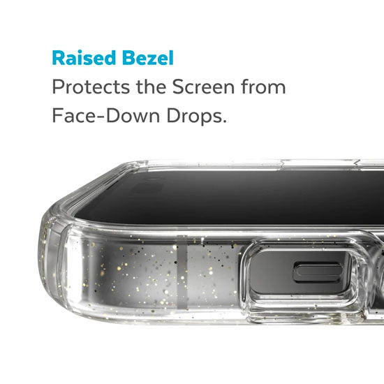 Presidio Perfect-Clear iPhone 14 Pro Max Gold Glitter