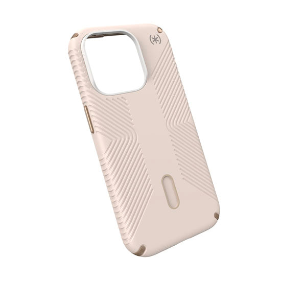 Presidio2 Grip Click-Lock iPhone 15 Pro Beige/Gold